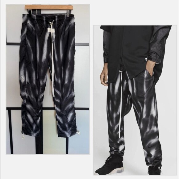 Nike x Fear of God All Over Print Pants Mens Black XL NWT Jerry Lorenzo - Picture 3 of 4